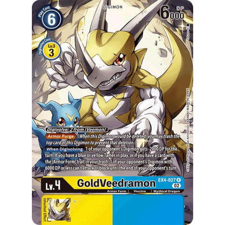 Digimon_TCG_EX4-027_AA_GoldVeedramon_Alternative_Art_Alternative_Being_Card_Game