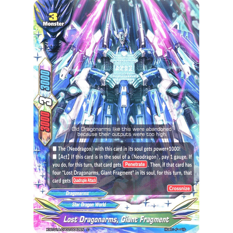 buddyfight-tcg-card-foil-x-bt01a-cp02-0042en-foil-c-lost-dragonarms-giant-fragment-crossing-generations