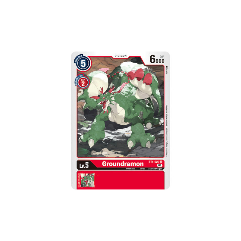 Digimon_TCG_BT1-020_AA_Groundramon_Alternative_Art_New_Evolution_Card_Game