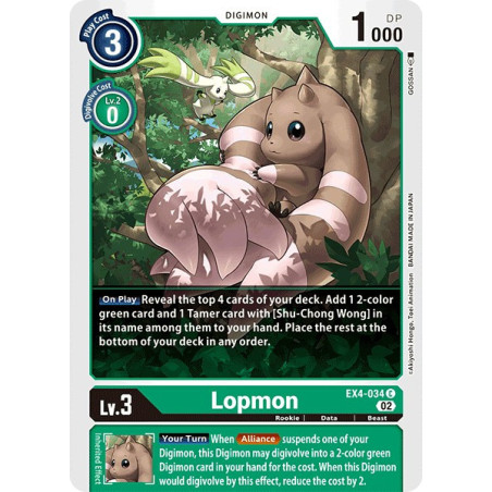 Digimon_TCG_EX4-034_Lopmon_Common_Alternative_Being_Card_Game