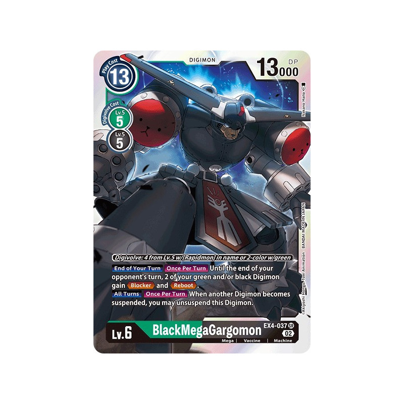 Digimon_TCG_EX4-037_BlackMegaGargomon_Super_Rare_Alternative_Being_Card_Game