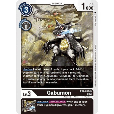 Digimon_TCG_EX4-039_Gabumon_Common_Alternative_Being_Card_Game