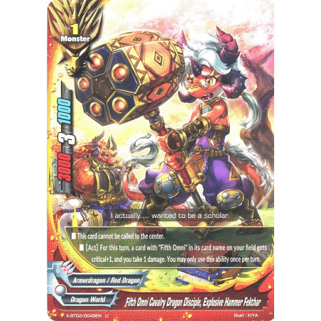 buddyfight-tcg-card-x-bt02-0049en-u-fifth-omni-cavalry-dragon-disciple-explosive-hammer-fekthar-chaos-control