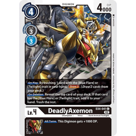 Digimon_TCG_EX4-041_DeadlyAxemon_Common_Alternative_Being_Card_Game
