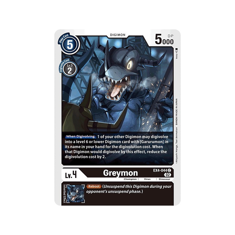 Digimon_TCG_EX4-044_Greymon_Common_Alternative_Being_Card_Game