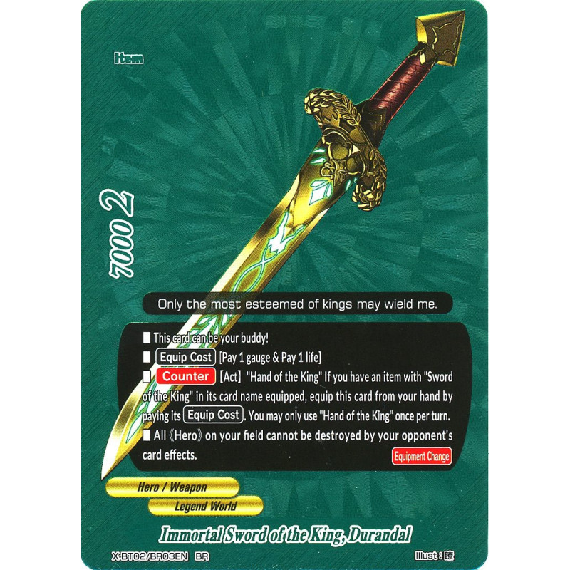 buddyfight-tcg-card-x-bt02-br03en-br-immortal-sword-of-the-king-durandal-br-chaos-control