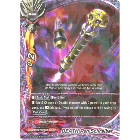 buddyfight-tcg-card-foil-x-bt02-0037en-foil-r-death-pen-schreiber-chaos-control