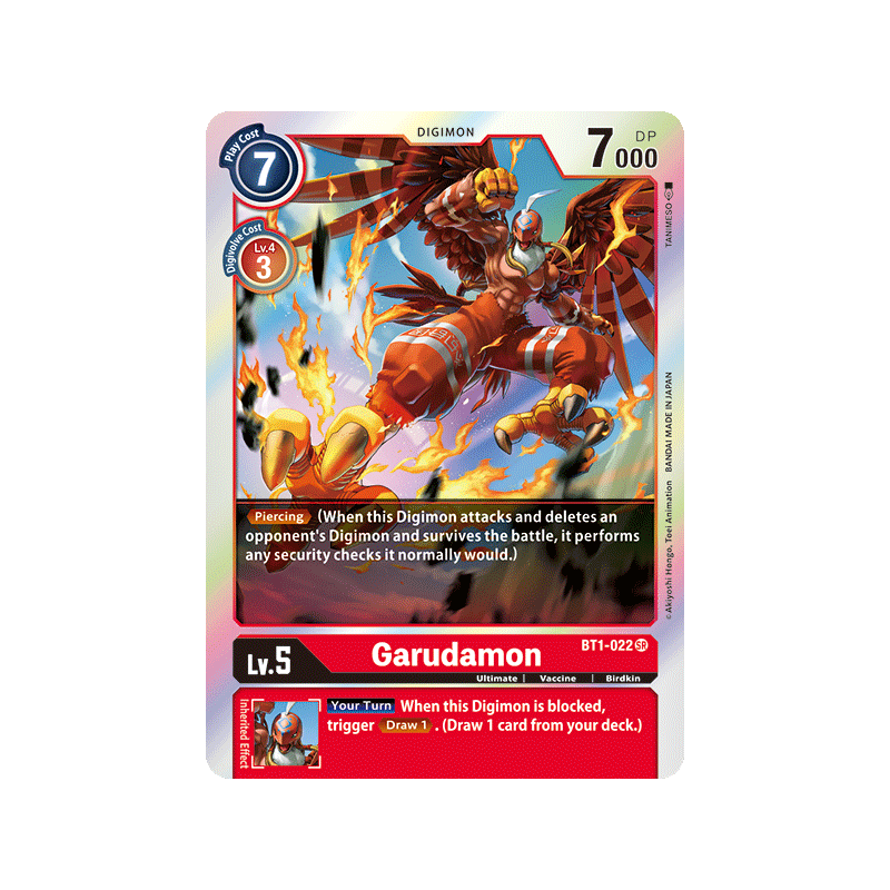 Digimon_TCG_BT1-022_Garudamon_Super_Rare_New_Evolution_Card_Game