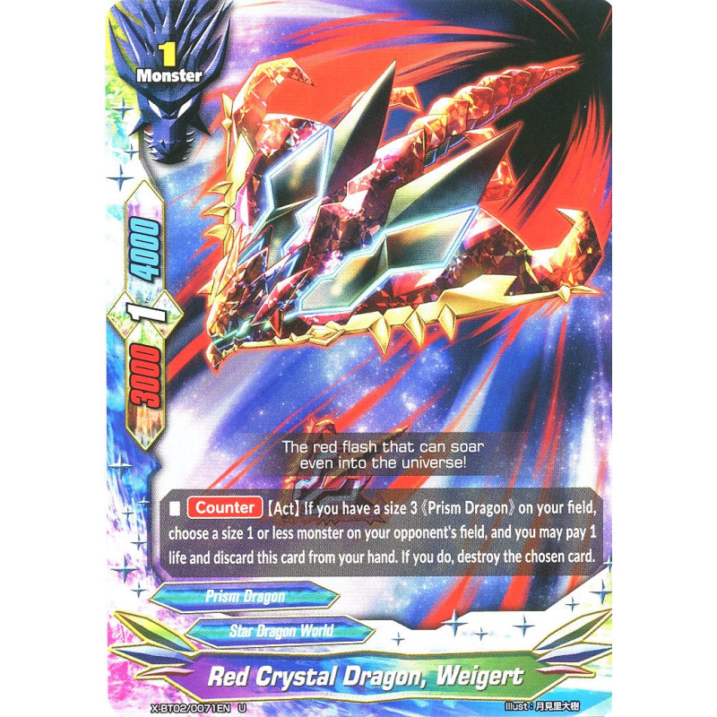 buddyfight-tcg-card-foil-x-bt02-0071en-foil-u-red-crystal-dragon-weigert-chaos-control