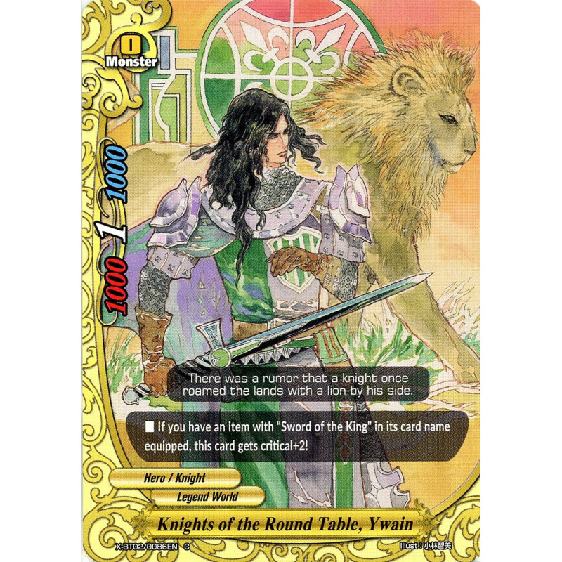 buddyfight-tcg-card-foil-x-bt02-0086en-foil-c-knights-of-the-round-table-ywain-chaos-control