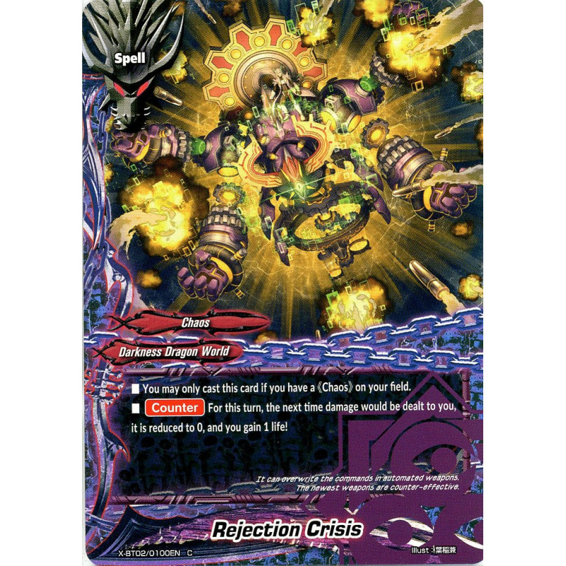 buddyfight-tcg-card-foil-x-bt02-0100en-foil-c-rejection-crisis-chaos-control
