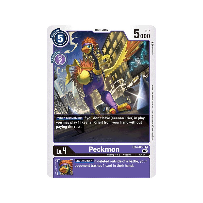 Digimon_TCG_EX4-055_Peckmon_Common_Alternative_Being_Card_Game
