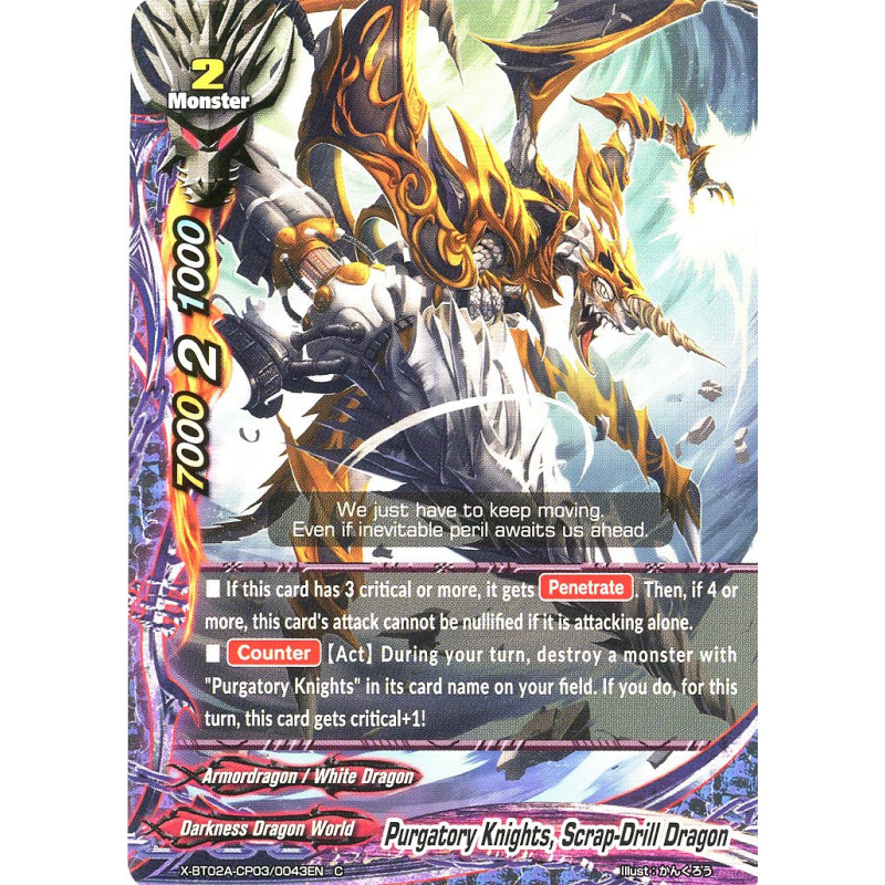 buddyfight-tcg-card-x-bt02a-cp03-0043en-c-purgatory-knights-scrap-drill-dragon-evolution-mutation