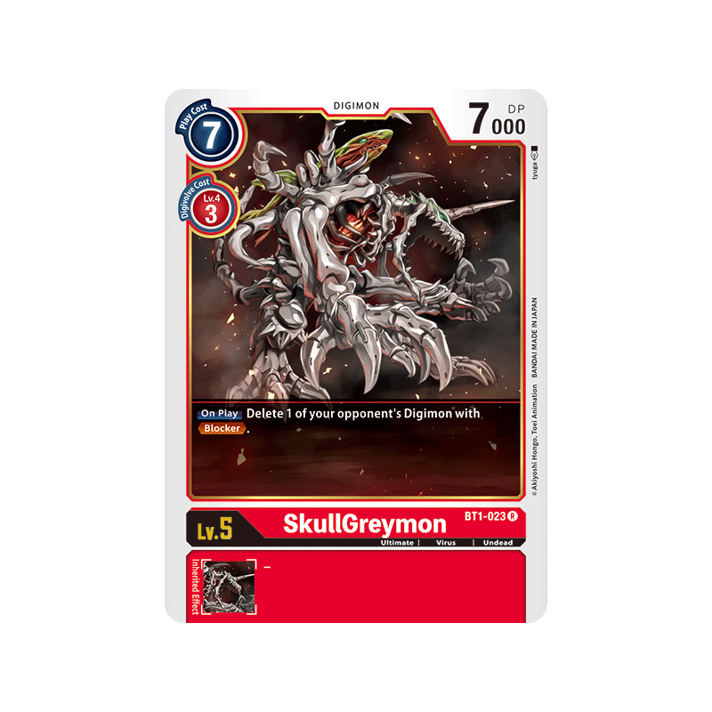 Digimon_TCG_BT1-023_SkullGreymon_Rare_New_Evolution_Card_Game