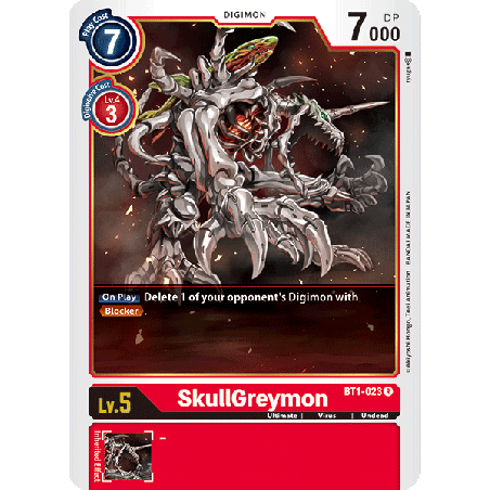Digimon_TCG_BT1-023_SkullGreymon_Rare_New_Evolution_Card_Game