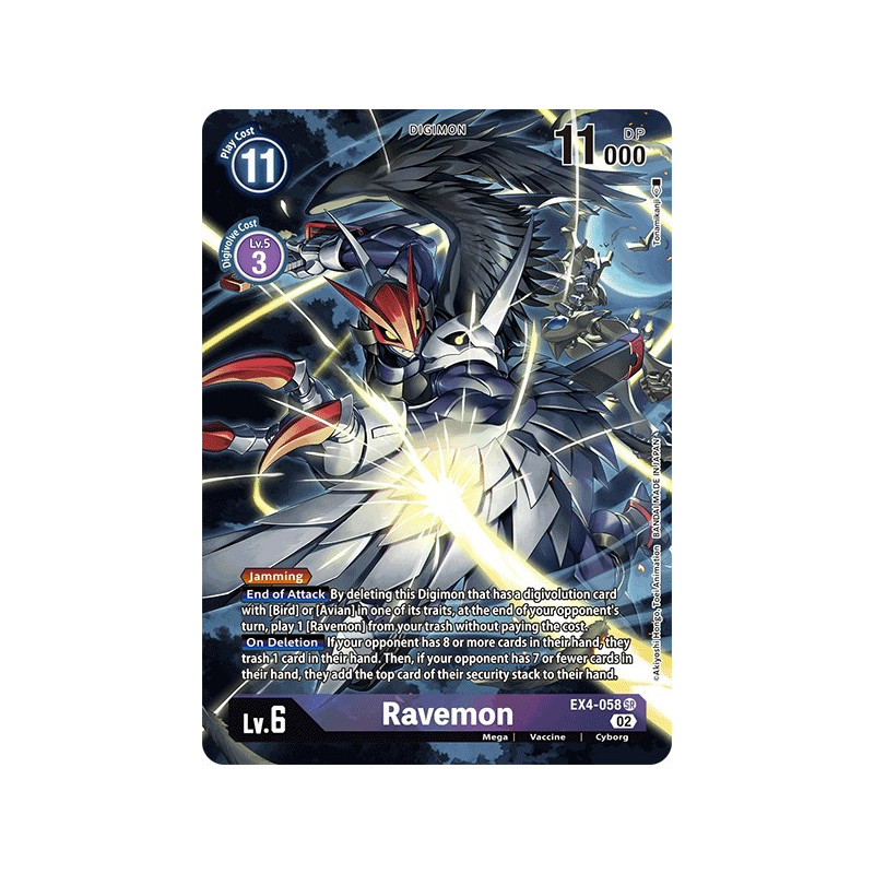Digimon_TCG_EX4-058_AA_Ravemon_Alternative_Art_Alternative_Being_Card_Game