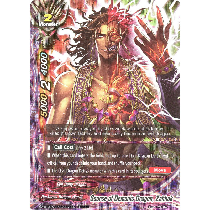 buddyfight-tcg-card-x-bt02a-cp03-0078en-secret-rr-source-of-demonic-dragon-zahhak-evolution-mutation