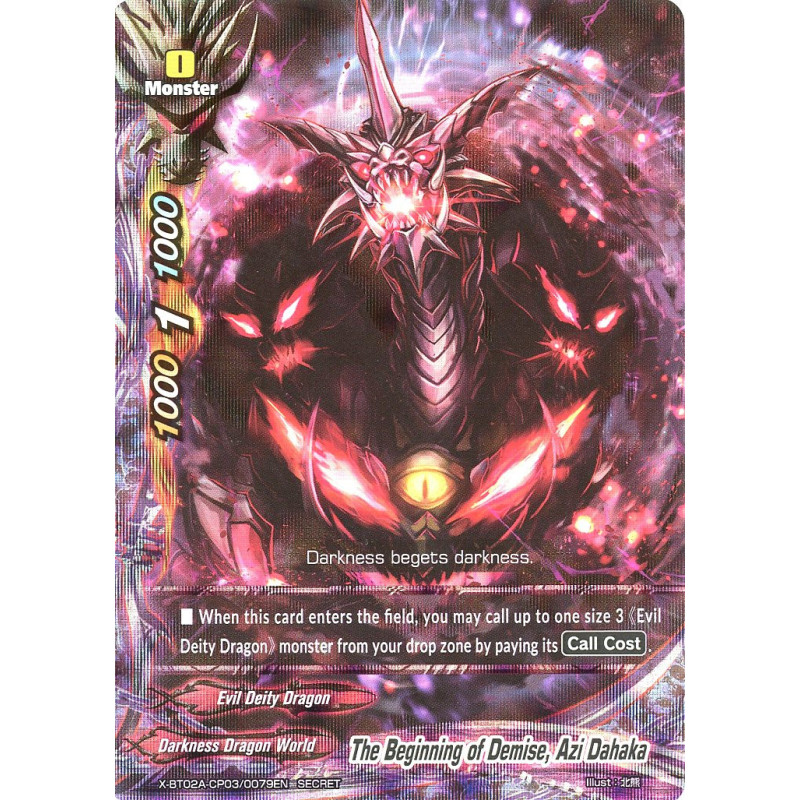 buddyfight-tcg-card-x-bt02a-cp03-0079en-secret-rr-the-beginning-of-demise-azi-dahaka-evolution-mutation
