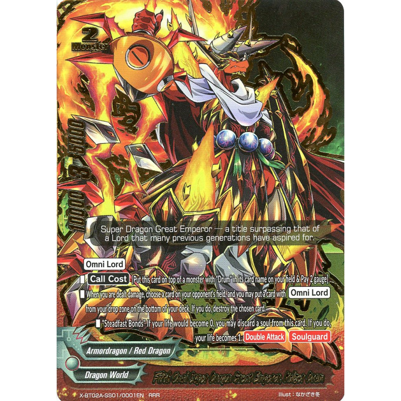 buddyfight-tcg-card-x-bt02a-ss01-0001en-rrr-fifth-omni-super-dragon-great-emperor-kaizer-drum-evolution-mutation