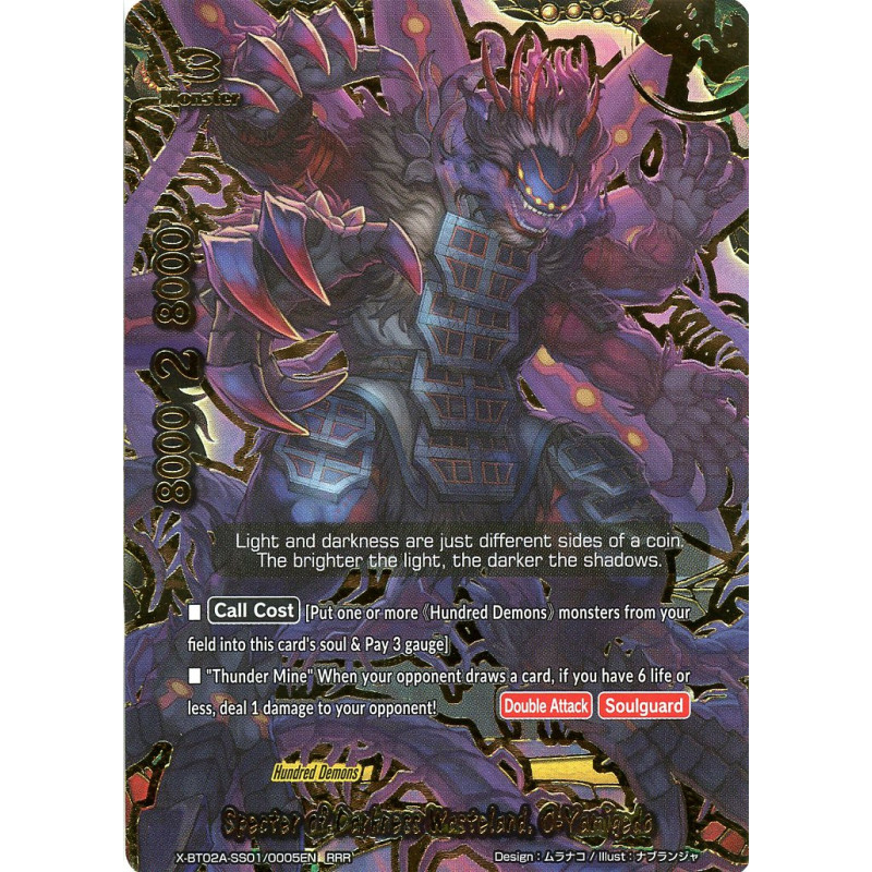 buddyfight-tcg-card-x-bt02a-ss01-0005en-rrr-specter-of-darkness-wasteland-o-yamigedo-evolution-mutation