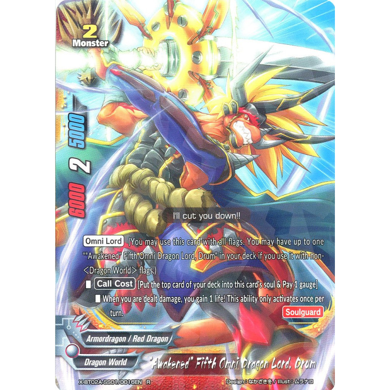 buddyfight-tcg-card-x-bt02a-ss01-0016en-r-awakened-fifth-omni-dragon-lord-drum-evolution-mutation