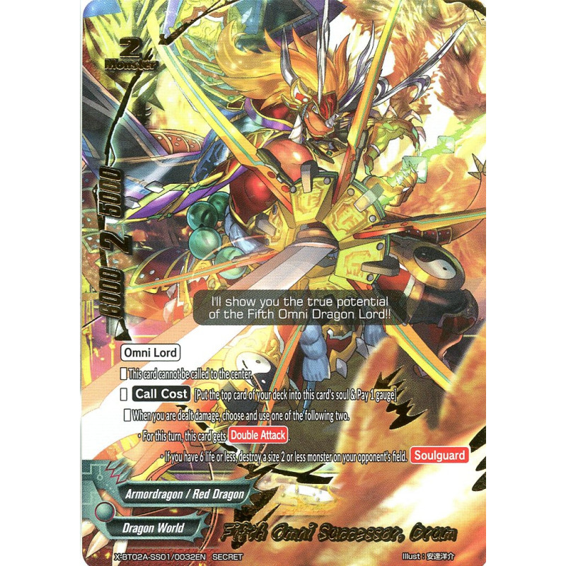 buddyfight-tcg-card-x-bt02a-ss01-0032en-secret-rrr-fifth-omni-successor-drum-evolution-mutation