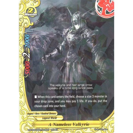 buddyfight-tcg-card-x-bt02a-ss01-0036en-secret-rare-a-nameless-valkyrie-evolution-mutation