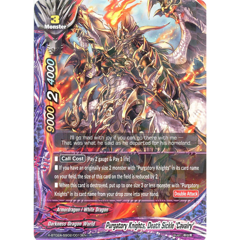 buddyfight-tcg-card-x-bt02a-ss02-0013en-r-purgatory-knights-death-sickle-calvary-evolution-mutation