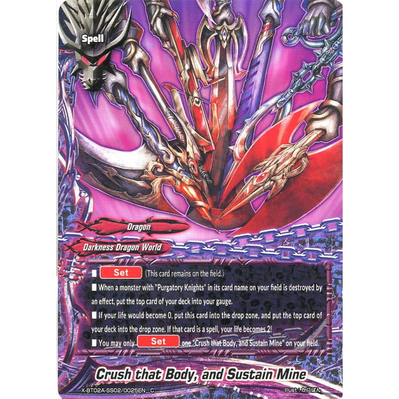 buddyfight-tcg-card-x-bt02a-ss02-0025en-c-crush-that-body-and-sustain-mine-evolution-mutation