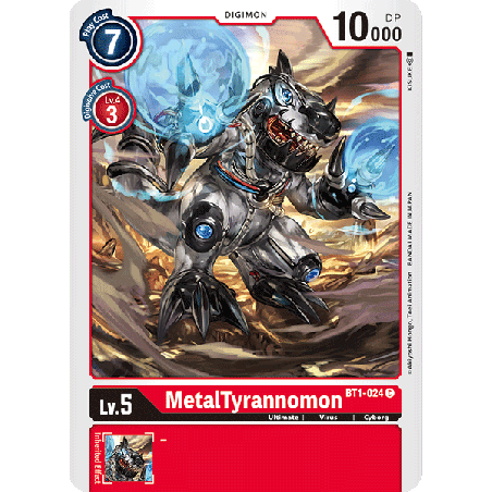 Digimon_TCG_BT1-024_MetalTyrannomon_Common_New_Evolution_Card_Game