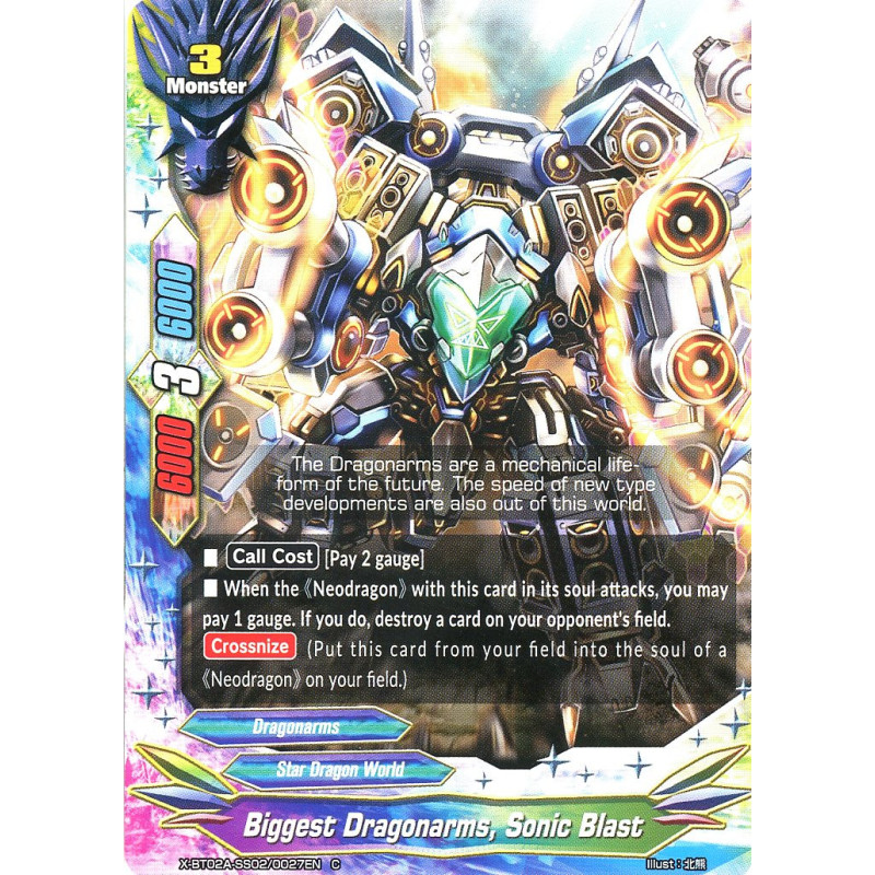 buddyfight-tcg-card-foil-x-bt02a-ss02-0027en-foil-c-biggest-dragonarms-sonic-blast-evolution-mutation