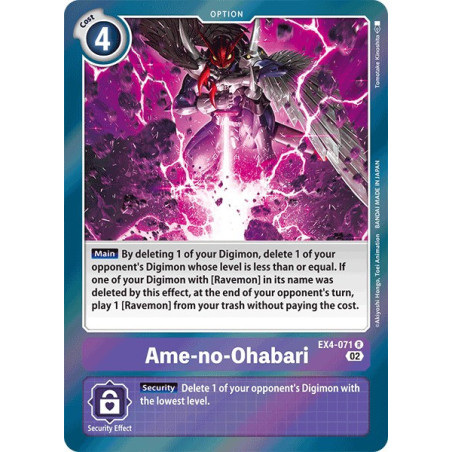 Digimon_TCG_EX4-071_Ame-no-Ohabari_Rare_Alternative_Being_Card_Game