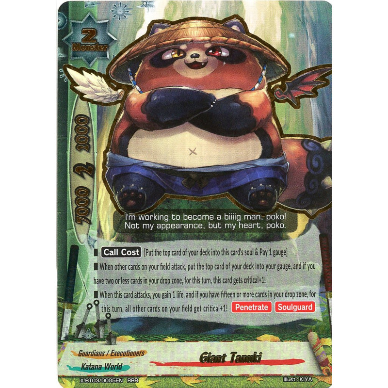 buddyfight-tcg-card-x-bt03-0005en-rrr-giant-tanuki-overturn-thunder-empire