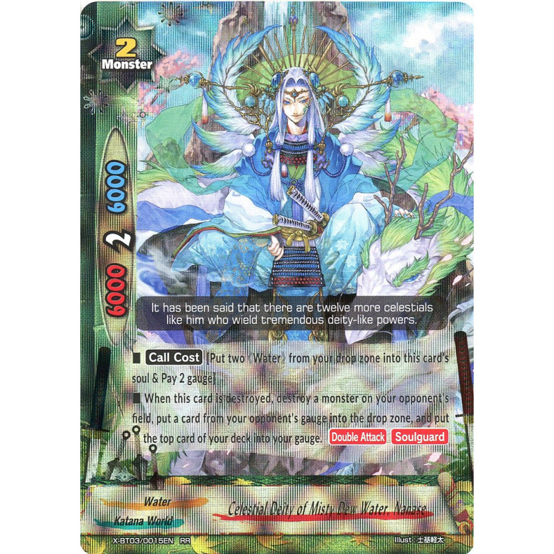 buddyfight-tcg-card-x-bt03-0015en-rr-celestial-deity-of-misty-dew-water-nanase-overturn-thunder-empire