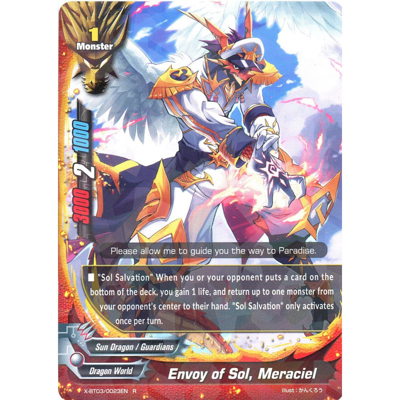 buddyfight-tcg-card-x-bt03-0023en-r-envoy-of-sol-meraciel-overturn-thunder-empire