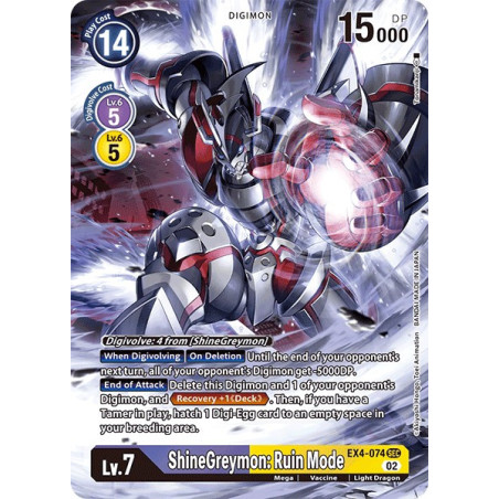 Digimon_TCG_EX4-074_AA_ShineGreymon_Ruin_Mode_Alternative_Art_Alternative_Being_Card_Game