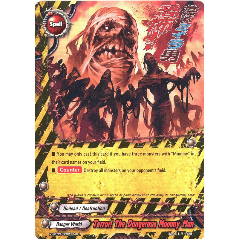 buddyfight-tcg-card-x-bt03-0085en-c-terror-the-dangerous-mummy-man-overturn-thunder-empire