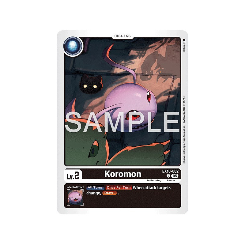 Digimon_TCG_EX10-002_Koromon_Common_Sinister_Order_