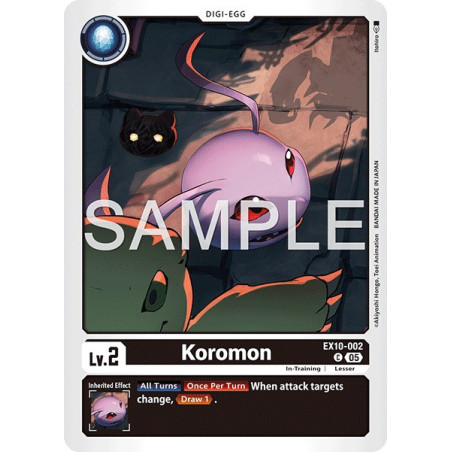 Digimon_TCG_EX10-002_Koromon_Common_Sinister_Order_
