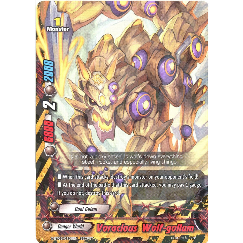 buddyfight-tcg-card-x-bt03-0108en-secret-voracious-wolf-gollum-overturn-thunder-empire