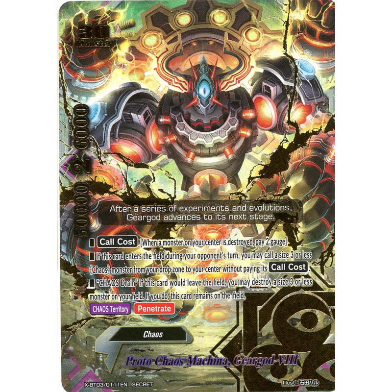 buddyfight-tcg-card-x-bt03-0111en-secret-proto-chaos-machina-geargod-viii-overturn-thunder-empire