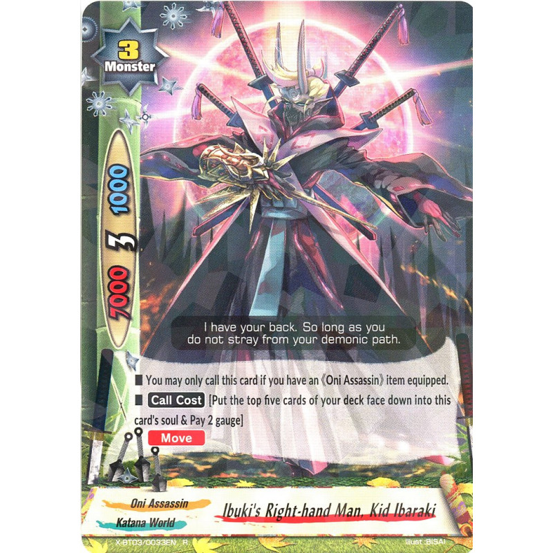 buddyfight-tcg-card-foil-x-bt03-0033en-foil-r-ibuki-s-right-hand-man-kid-ibaraki-overturn-thunder-empire
