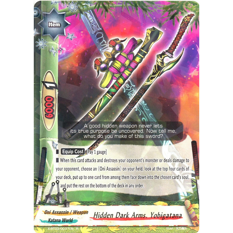 buddyfight-tcg-card-foil-x-bt03-0037en-foil-r-hidden-dark-arms-yobigatana-overturn-thunder-empire