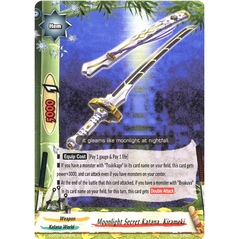 buddyfight-tcg-card-foil-x-bt03-0064en-foil-u-moonlight-secret-katana-kirameki-overturn-thunder-empire