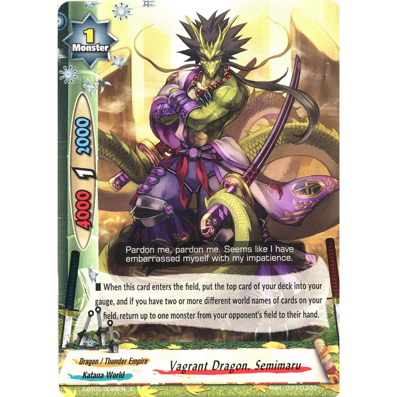 buddyfight-tcg-card-foil-x-bt03-0088en-foil-c-vagrant-dragon-semimaru-overturn-thunder-empire