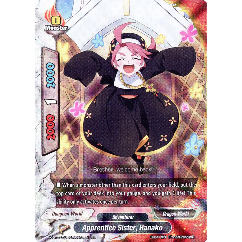 buddyfight-tcg-card-x-bt03a-ub01-0016en-rr-apprentice-sister-hanako-lvl-up-heroes-adventurers