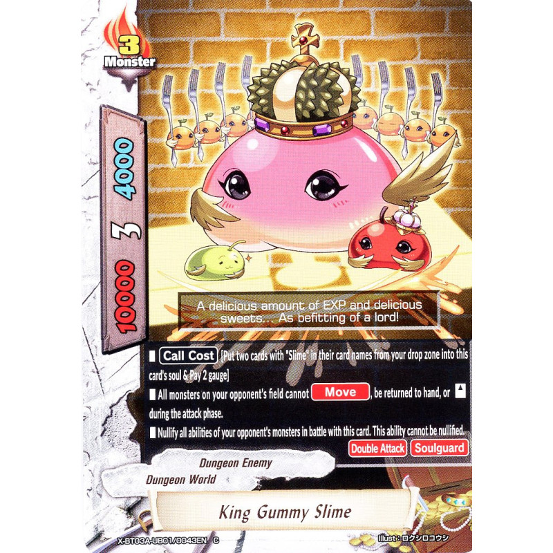 buddyfight-tcg-card-x-bt03a-ub01-0043en-c-king-gummy-slime-lvl-up-heroes-adventurers
