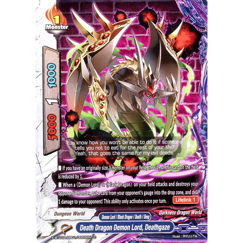 buddyfight-tcg-card-x-bt03a-ub01-0055en-c-death-dragon-demon-lord-deathgaze-lvl-up-heroes-adventurers