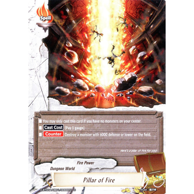 buddyfight-tcg-card-x-bt03a-ub01-0066en-c-pillar-of-fire-lvl-up-heroes-adventurers