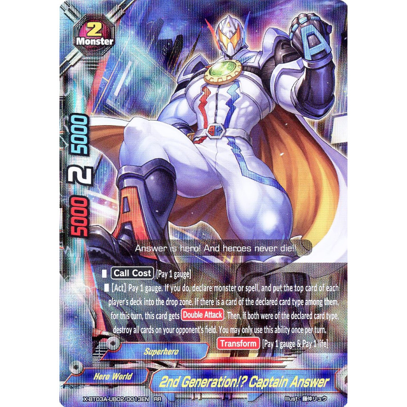 buddyfight-tcg-card-x-bt03a-ub02-0013en-rr-2nd-generation-captain-answer-lvl-up-heroes-adventurers